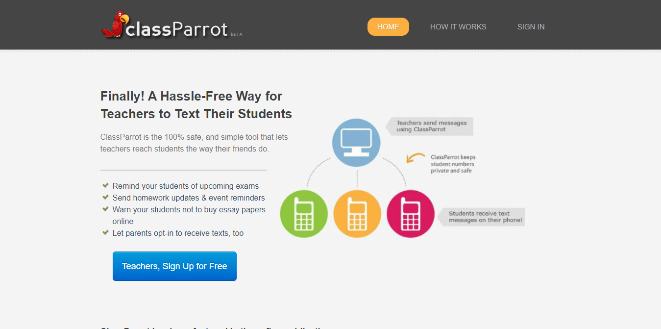 ClassParrot SMS Marketing Software for Schools and Educators