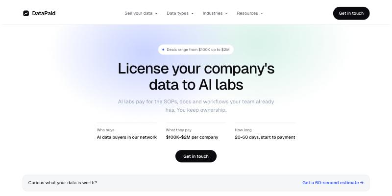 DataPaid Home