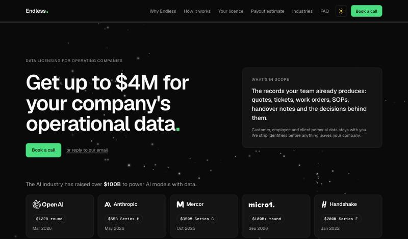 Endless Data Home