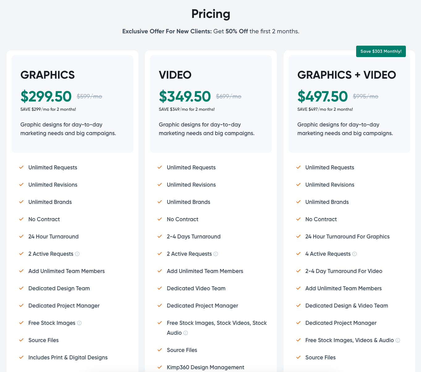 Kimp Pricing Updated