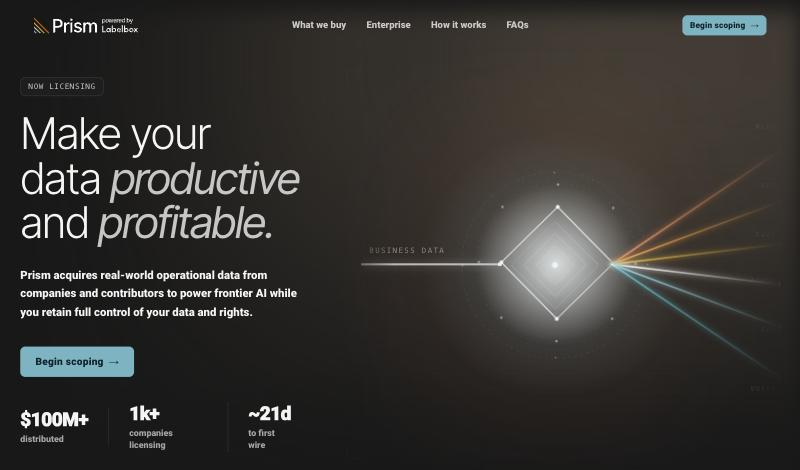 Labelbox Prism Home