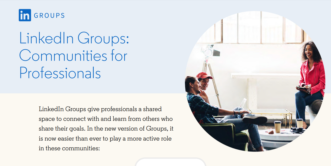 LinkedIn Groups Website Banner