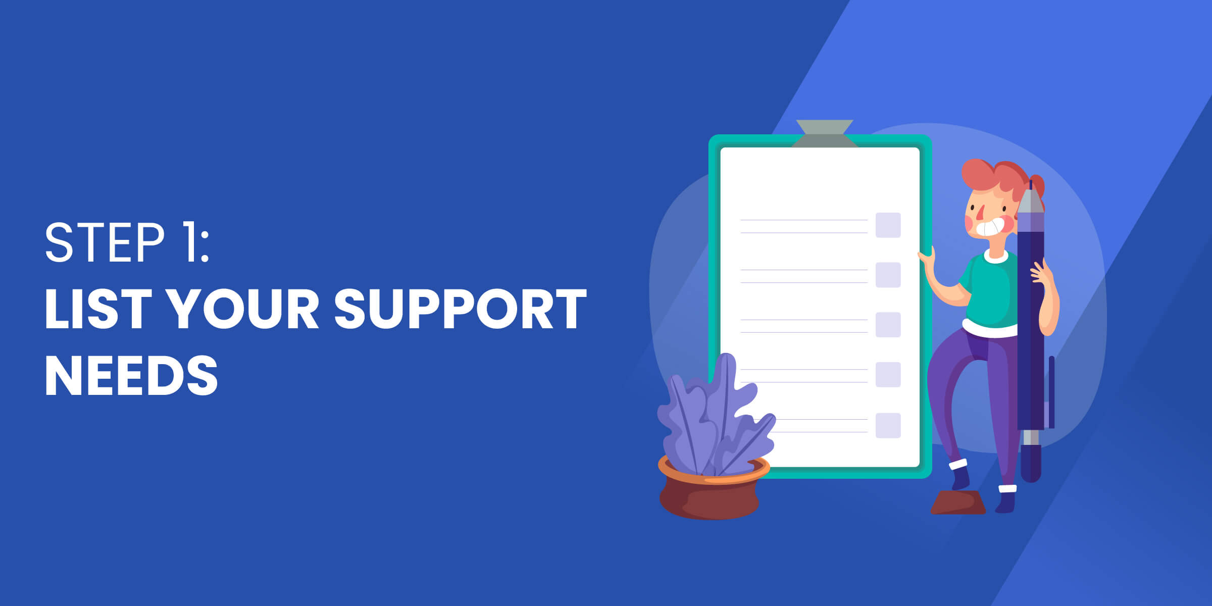 List Your Support Needs