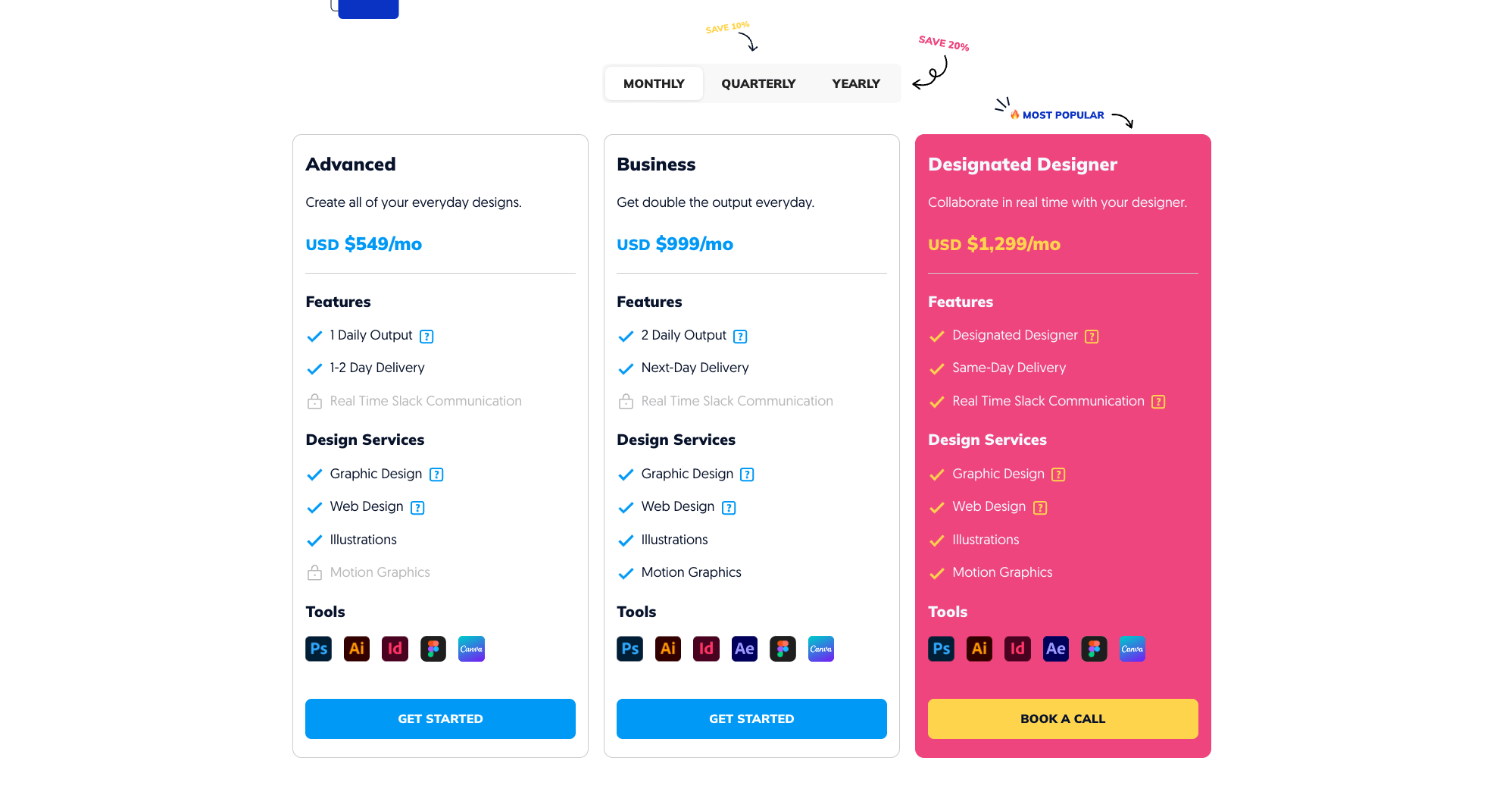 ManyPixels Pricing