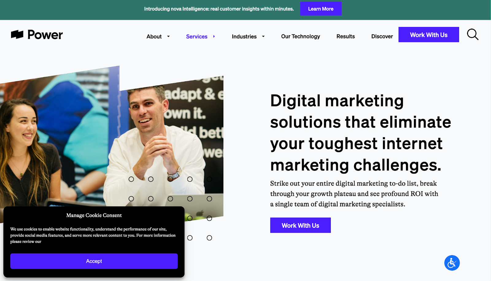 Power Digital Marketing Website Banner