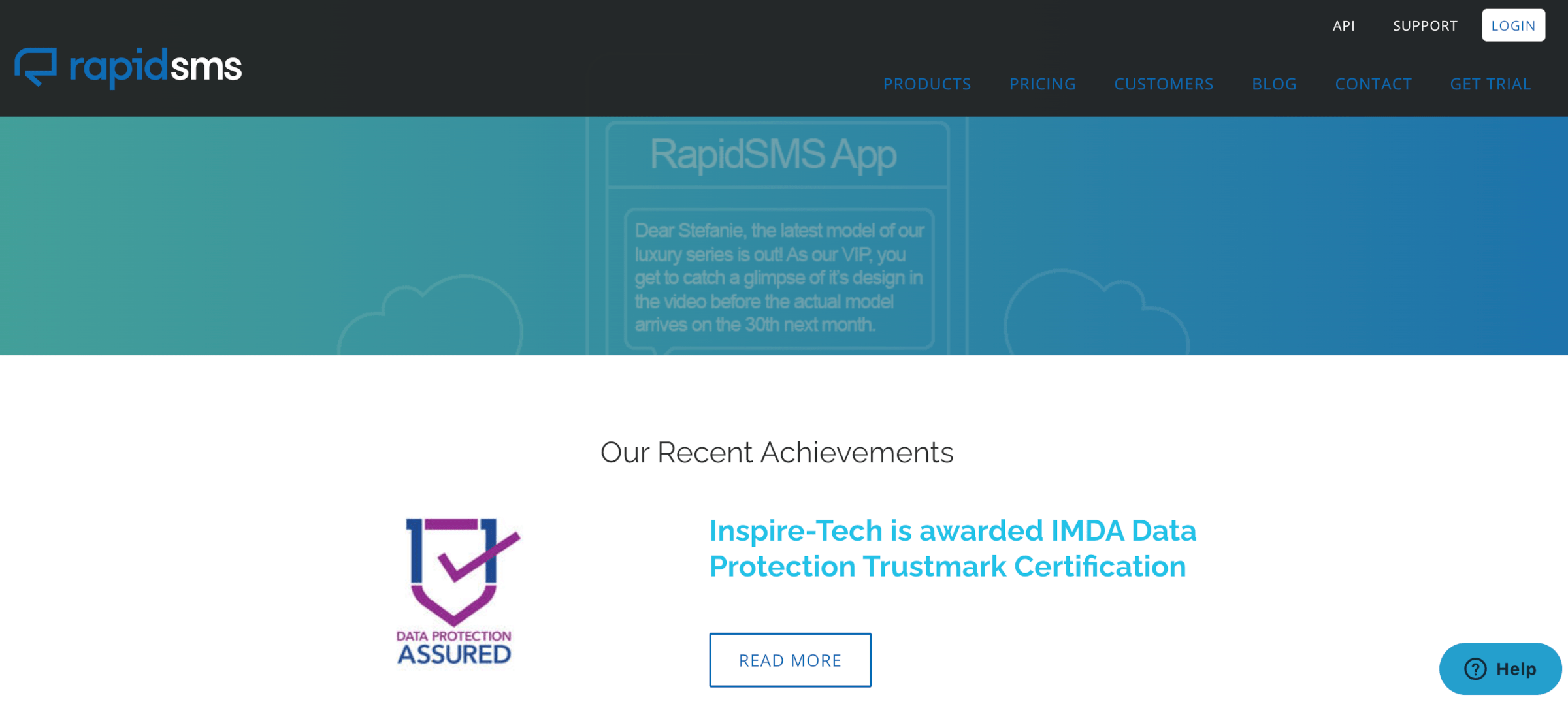 RapidSMS Website Banner