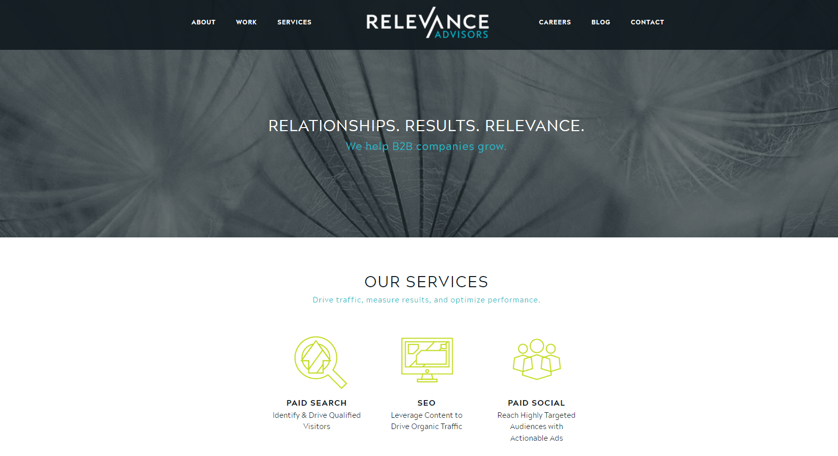 Relevance Advisor Marketing Banner