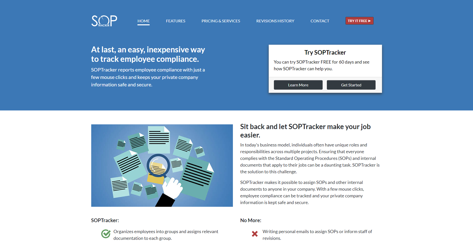 SOPTracker Website Banner