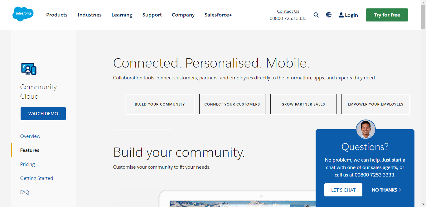 Salesforce Community Cloud Website Banner