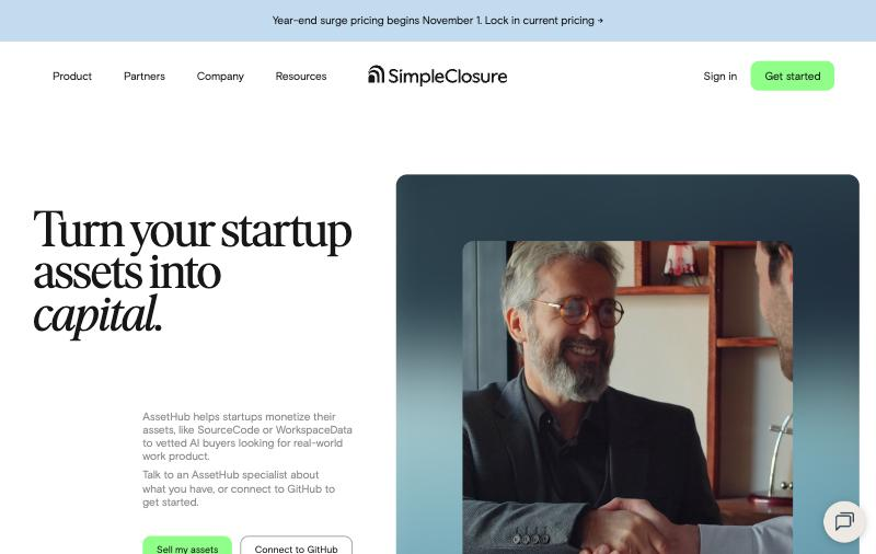 SimpleClosure AssetHub Home
