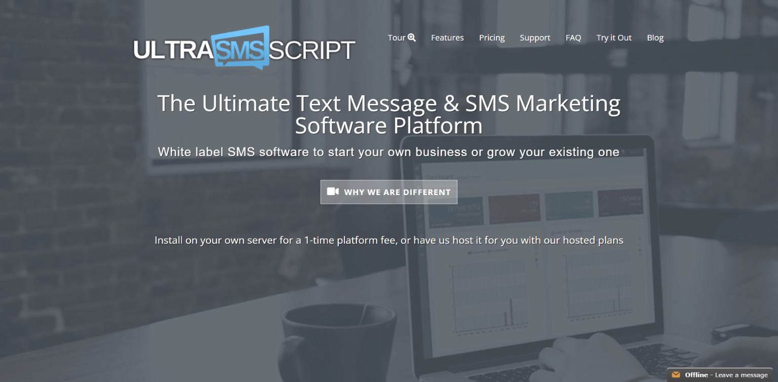 UltraSMSScript Best SMS Software Website Banner