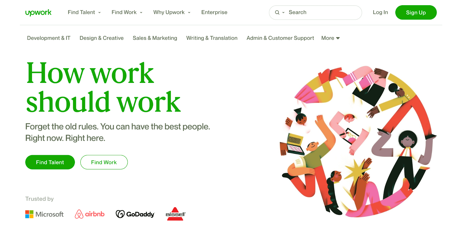 Upwork Website Banner