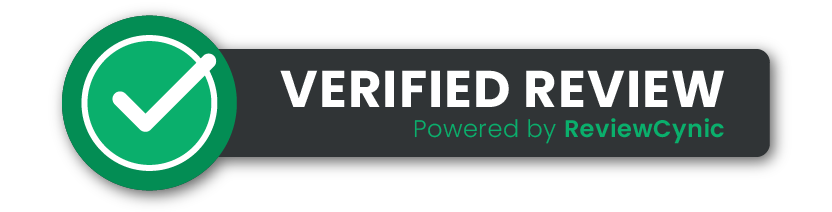 Verified Review Powered by ReviewCynic