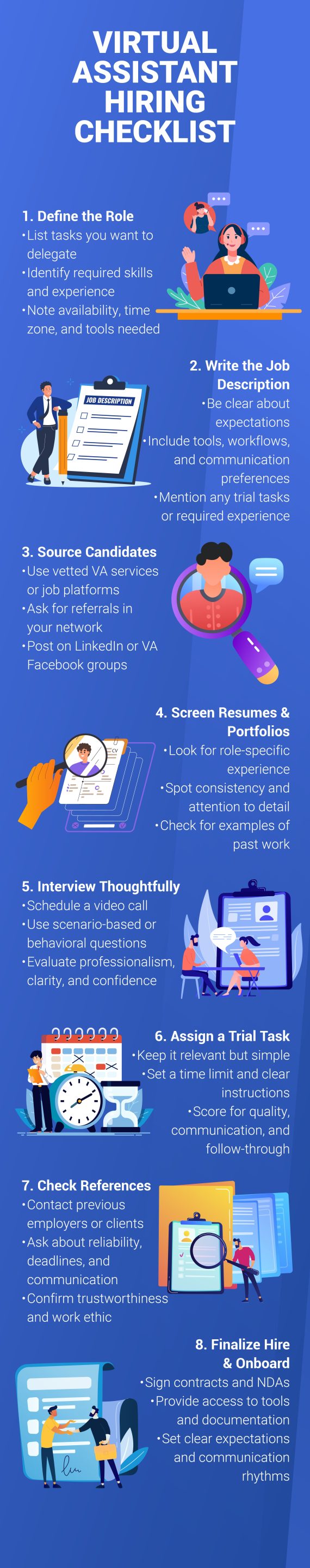 How to Vet a Virtual Assistant Before You Hire (Checklist + Examples)