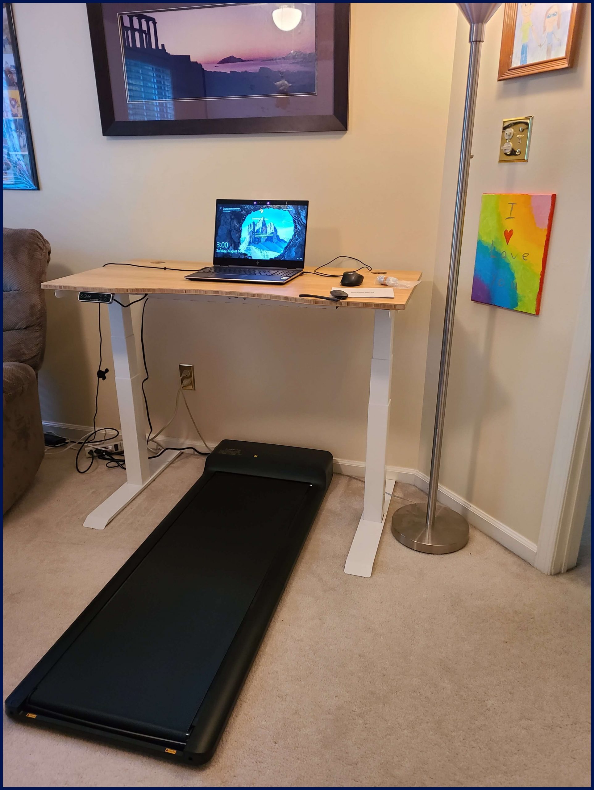 This Standing Desk and Walking Pad Combo from  Have