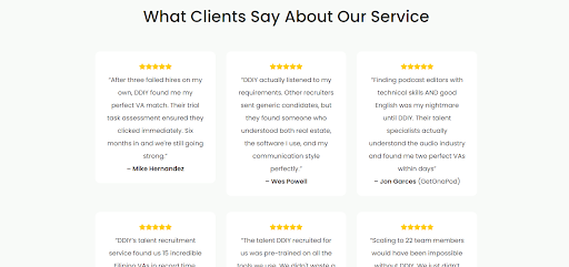 What Clients Say About our Service