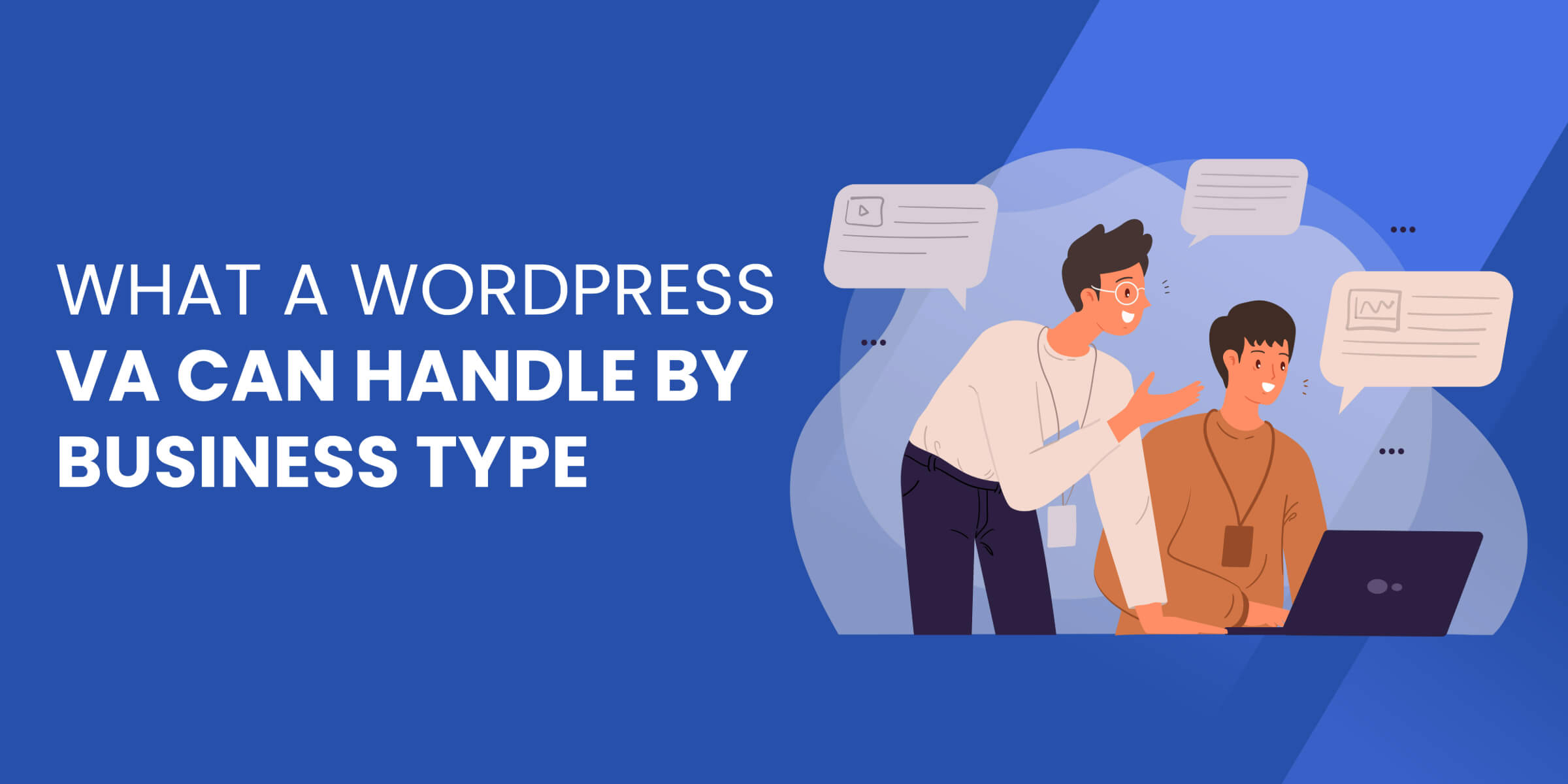 What WordPress VA Can Handle by Business Type