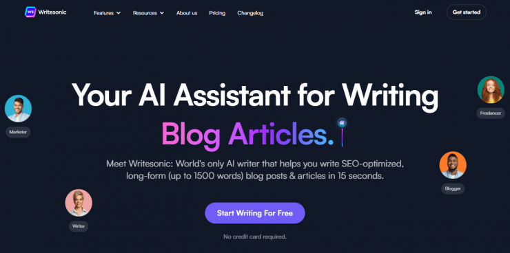 best ai writing websites