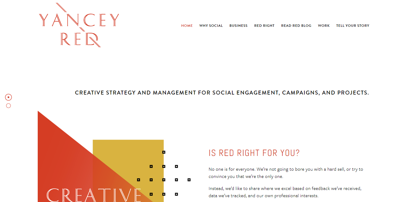 Yancey Red Marketing Banner