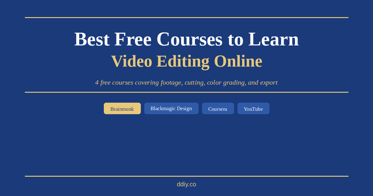 best-free-online-courses-video-editing-2026