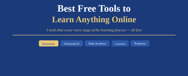 best free tools to learn anything online
