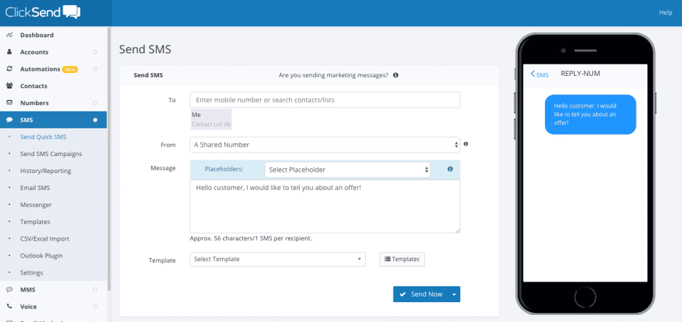 ClickSend SMS Review 