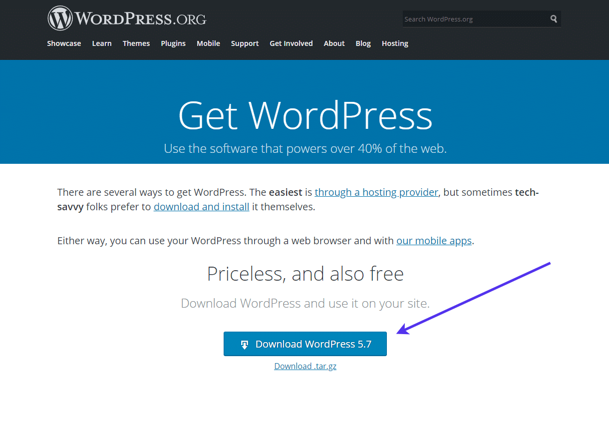 Download Latest WordPress