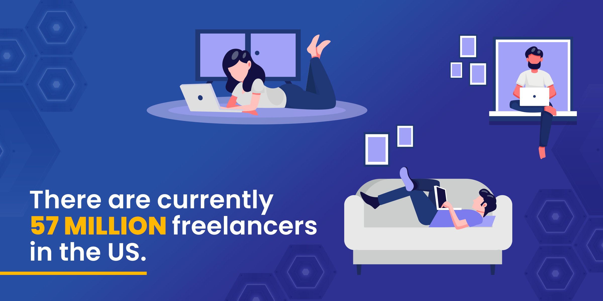 Freelance Statistics - There are currently 57 million freelancers in the US