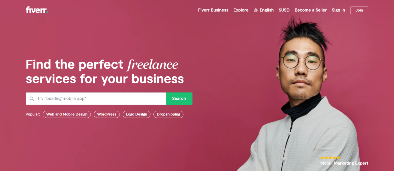 Freelance Websites for Developers - Fiverr