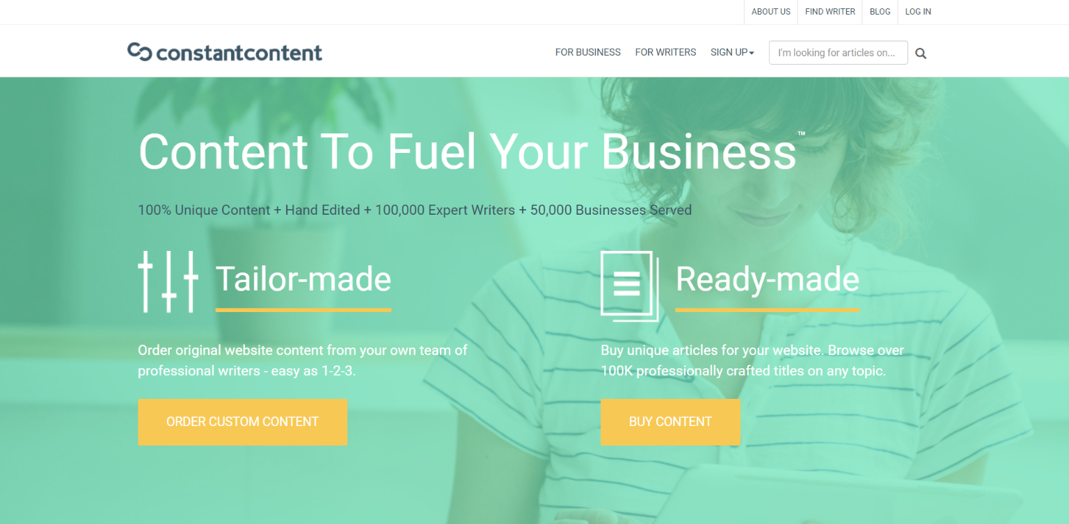 Freelance Websites for Writers - Constant Content