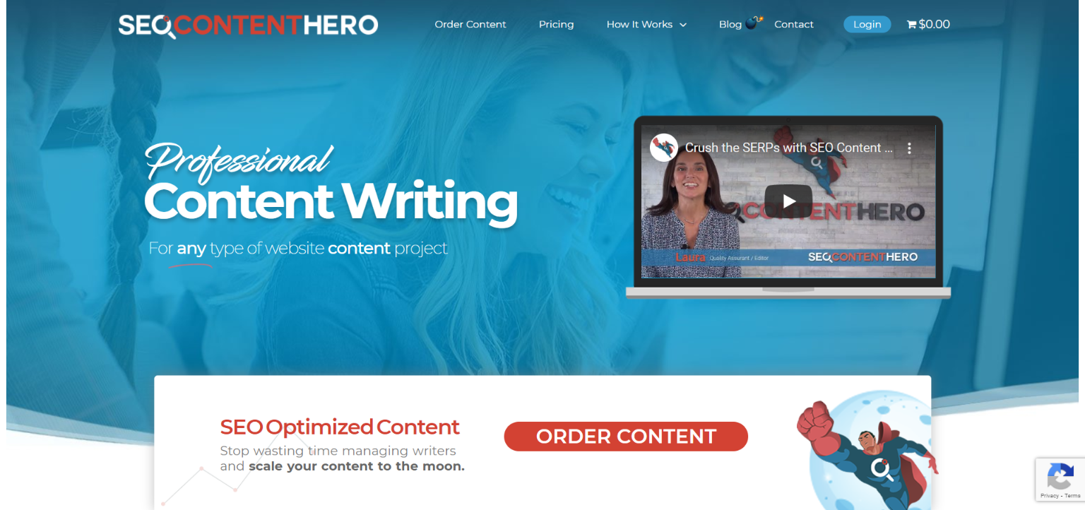 Freelance Websites for Writers - SEO Content Hero