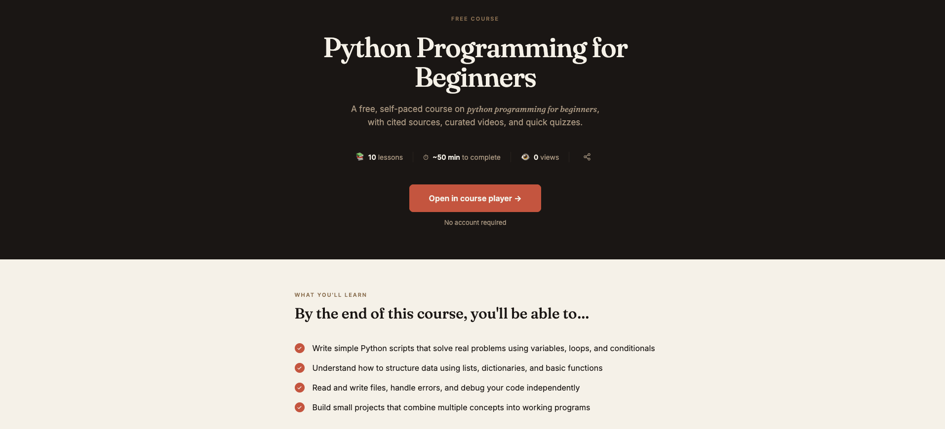 Brainmunk Python for Beginners free AI course - variables loops functions projects