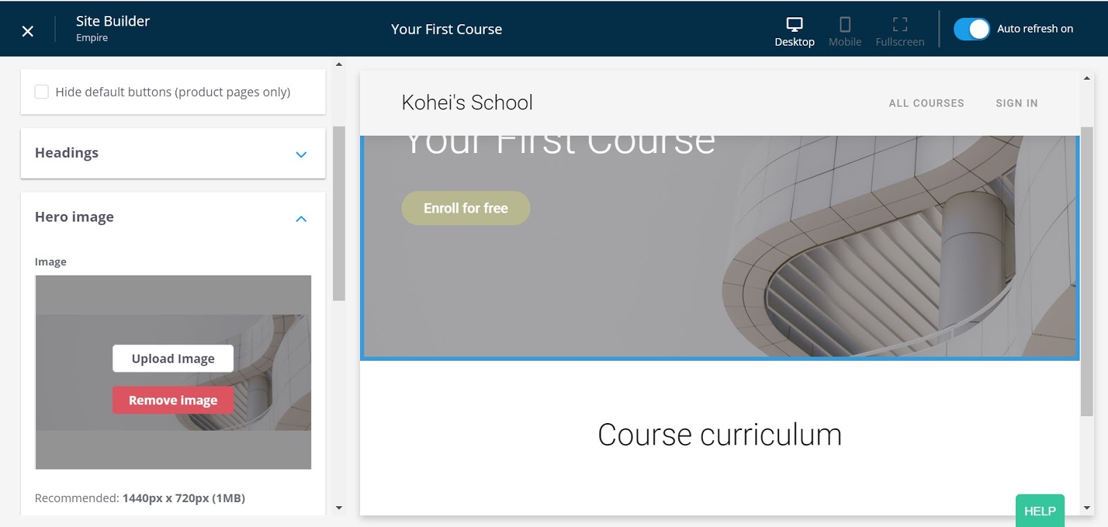 Thinkific Course Builder